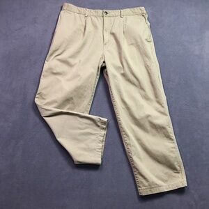 Vintage Kahala Pants Mens 36 x 27 Beige Cotton Stretch Waist Aloha